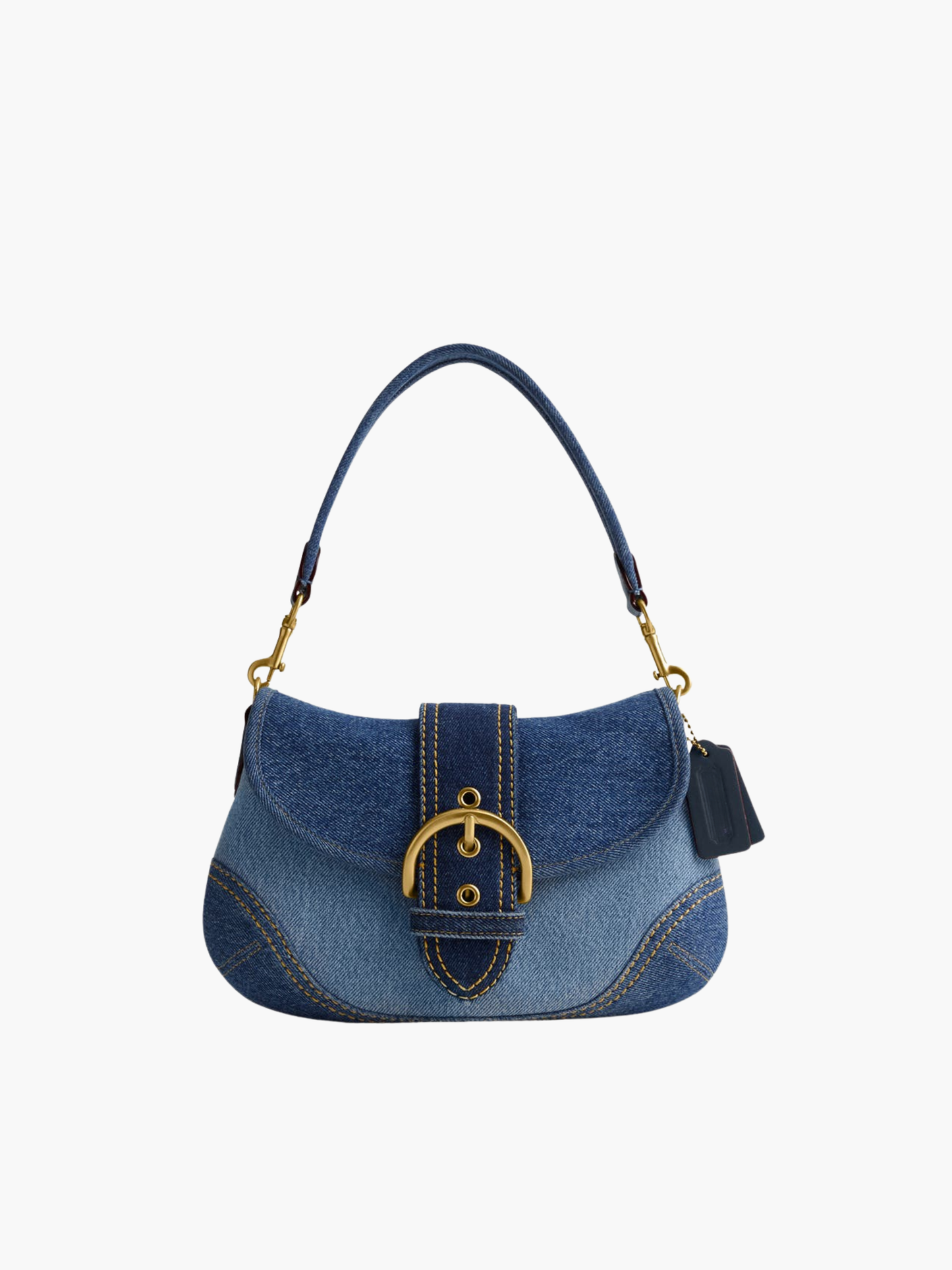 Azure Denim Shoulder Bag